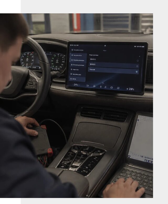 Русификация автомобиля BYD HAN для эксплуатации в Ноябрьске